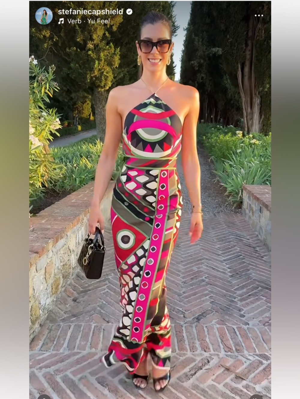 Emilio Pucci - Vivara print gown size 46 (10) - Picture 10 of 11
